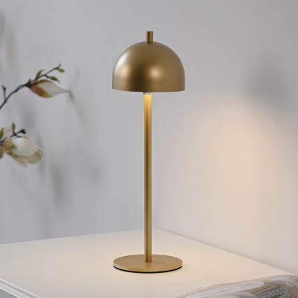 Schöner Wohnen 19244-12 - reguliuojama jutiklinė įkraunama lauko stalo lempa BELLIS LED/2,5W/5V 2600 mAh IP54 auksinė