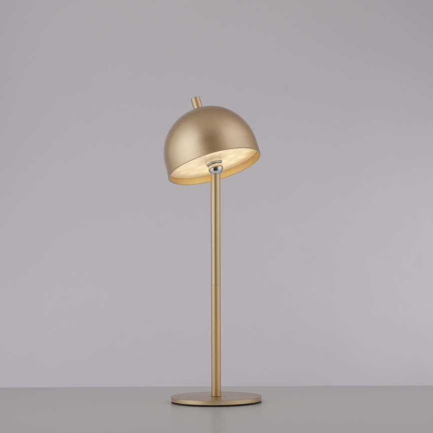 Schöner Wohnen 19244-12 - reguliuojama jutiklinė įkraunama lauko stalo lempa BELLIS LED/2,5W/5V 2600 mAh IP54 auksinė