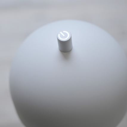 Schöner Wohnen 19244-16 - LED reguliuojamo ryškumo lietimu valdomas įkraunamas lauko stalinis šviestuvas BELLIS LED/2,5W/5V 2600 mAh IP54 balta