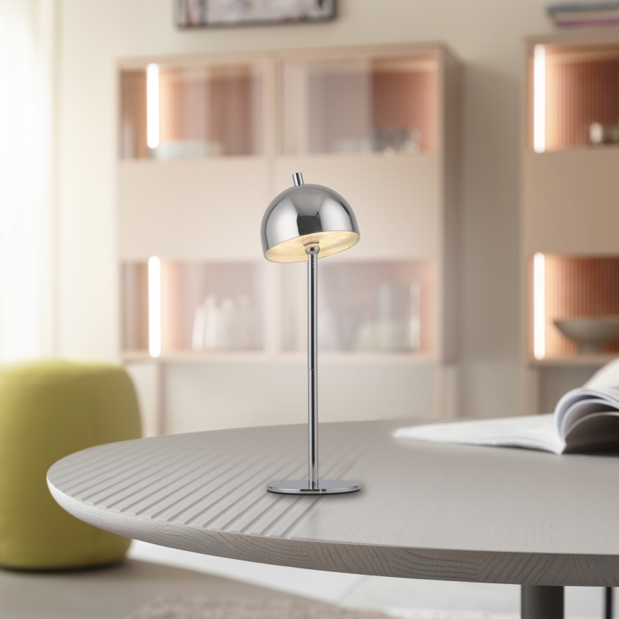 Schöner Wohnen 19244-17 - LED su reguliuojamu ryškumu jutiklinė įkraunama lauko stalo lempa BELLIS LED/2,5W/5V 2600 mAh IP54 blizgus chromas