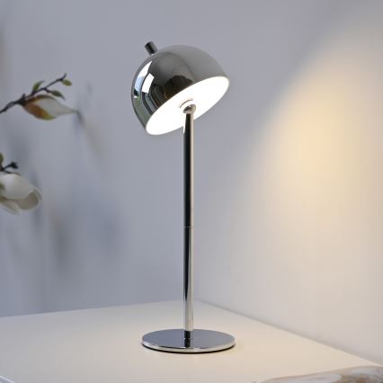 Schöner Wohnen 19244-17 - LED su reguliuojamu ryškumu jutiklinė įkraunama lauko stalo lempa BELLIS LED/2,5W/5V 2600 mAh IP54 blizgus chromas