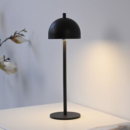 Schöner Wohnen 19244-18 - LED dimeriuojama lietimui valdoma įkraunama lauko stalinis šviestuvas BELLIS LED/2,5W/5V 2600 mAh IP54 juoda