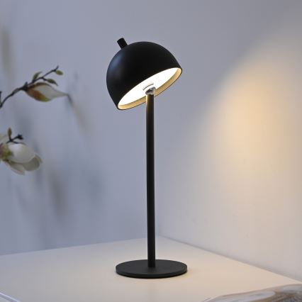 Schöner Wohnen 19244-18 - LED dimeriuojama lietimui valdoma įkraunama lauko stalinis šviestuvas BELLIS LED/2,5W/5V 2600 mAh IP54 juoda