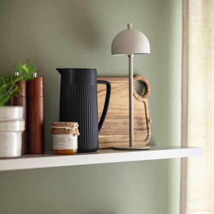 Schöner Wohnen 19244-39 - Dimeriuojamas jutiklinis įkraunamas lauko stalinis šviestuvas BELLIS LED/2,5W/5V 2600 mAh IP54 pilkas