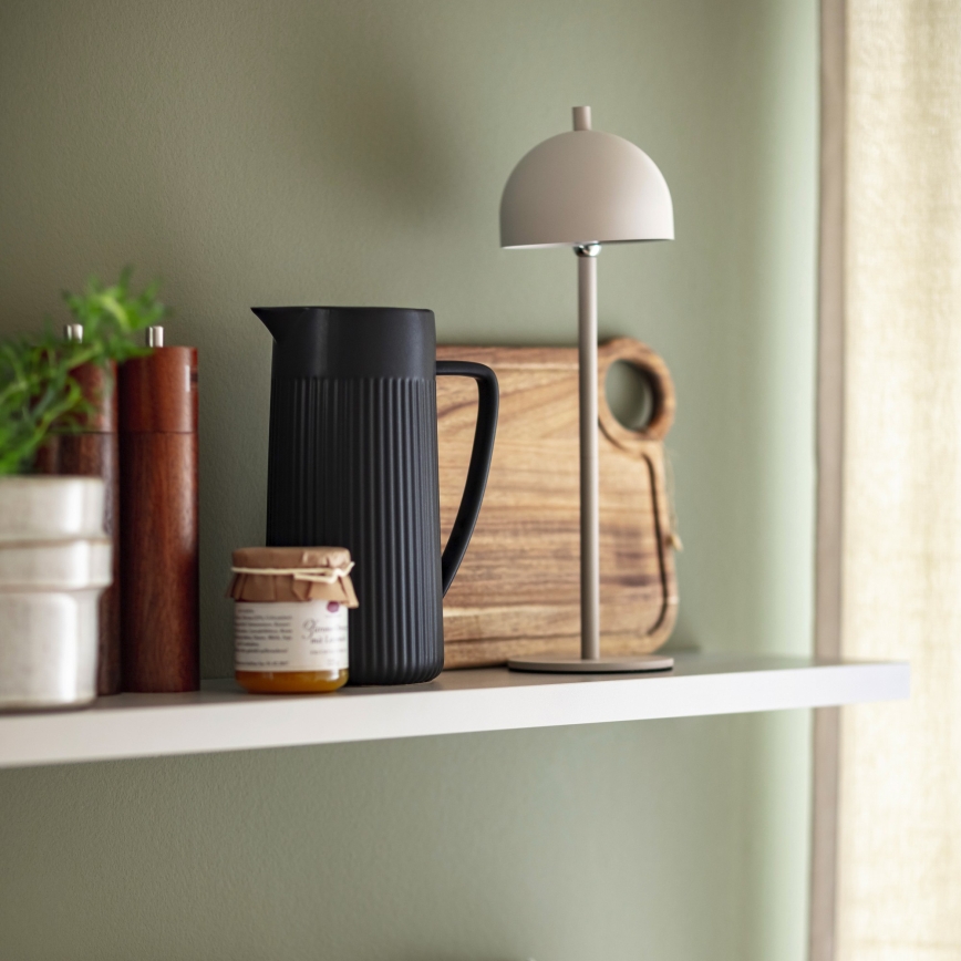 Schöner Wohnen 19244-39 - Dimeriuojamas jutiklinis įkraunamas lauko stalinis šviestuvas BELLIS LED/2,5W/5V 2600 mAh IP54 pilkas