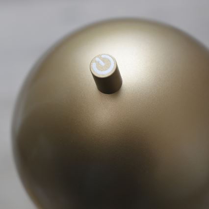 Schöner Wohnen 19245-12 - LED jutiklinė, reguliuojama įkraunama lauko pastatoma lempa BELLIS LED/2,5W/5V 2600 mAh IP54 auksinė