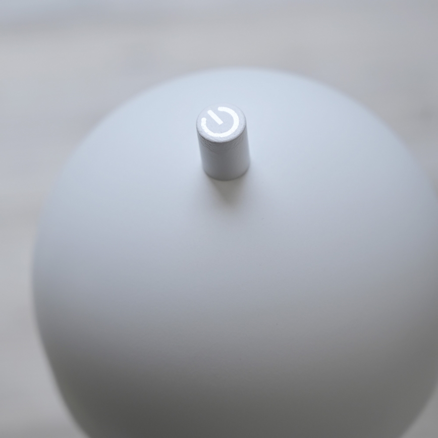 Schöner Wohnen 19245-16 - LED reguliuojamo ryškumo jutiklinė įkraunama lauko pastatoma lempa BELLIS LED/2,5W/5V 2600 mAh IP54 balta