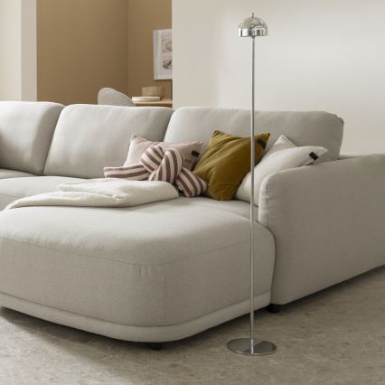 Schöner Wohnen 19245-17 - Jutiklinė, šviesumą reguliuojanti įkraunama lauko pastatoma lempa BELLIS LED/2,5W/5V 2600 mAh IP54 blizgus chromas