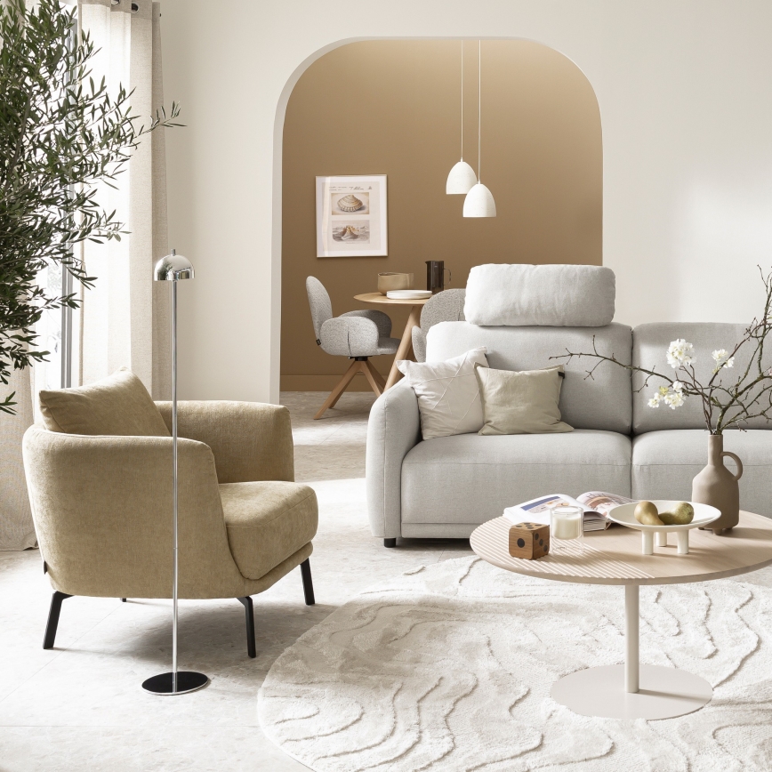 Schöner Wohnen 19245-17 - Jutiklinė, šviesumą reguliuojanti įkraunama lauko pastatoma lempa BELLIS LED/2,5W/5V 2600 mAh IP54 blizgus chromas