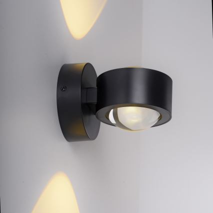 Schöner Wohnen 19331-18 - LED sieninis šviestuvas CHIA 2xLED/2W/230V juodas