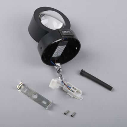 Schöner Wohnen 19331-18 - LED sieninis šviestuvas CHIA 2xLED/2W/230V juodas