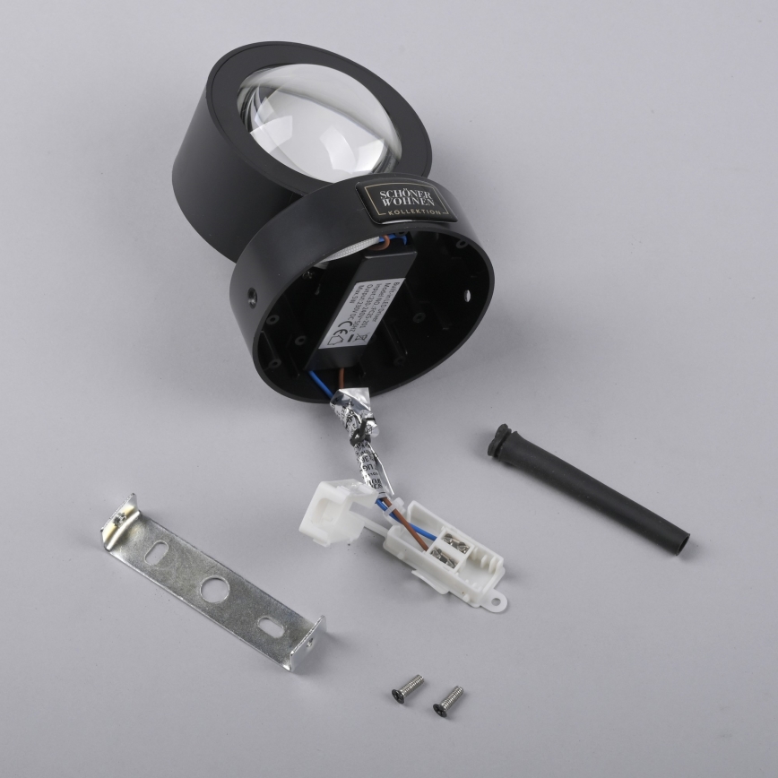 Schöner Wohnen 19331-18 - LED sieninis šviestuvas CHIA 2xLED/2W/230V juodas