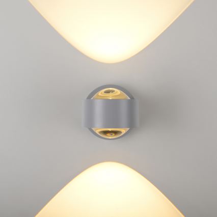 Schöner Wohnen 19331-21 - LED sieninis šviestuvas CHIA 2xLED/2W/230V antracitas