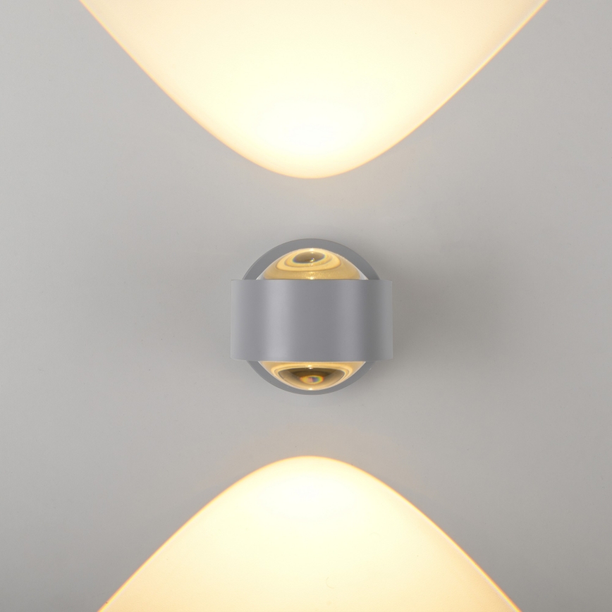 Schöner Wohnen 19331-21 - LED sieninis šviestuvas CHIA 2xLED/2W/230V antracitas