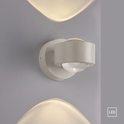 Schöner Wohnen 19331-39 - LED sieninis šviestuvas CHIA 2xLED/2W/230V pilkos spalvos