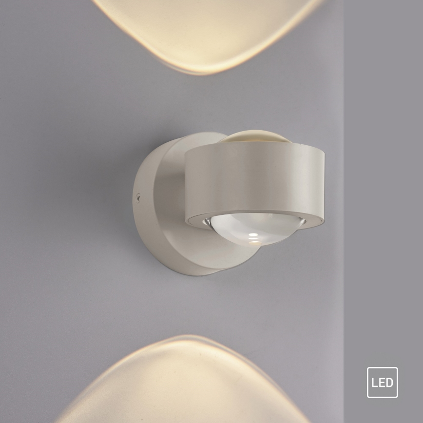 Schöner Wohnen 19331-39 - LED sieninis šviestuvas CHIA 2xLED/2W/230V pilkos spalvos