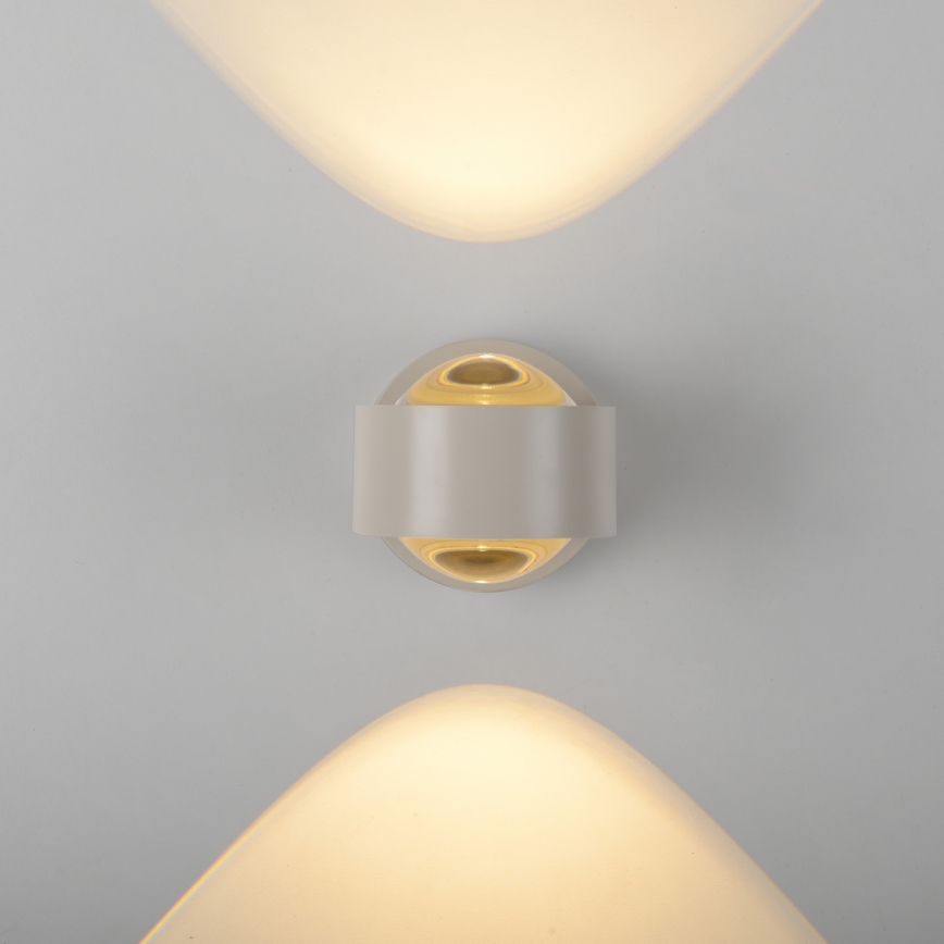 Schöner Wohnen 19331-39 - LED sieninis šviestuvas CHIA 2xLED/2W/230V pilkos spalvos