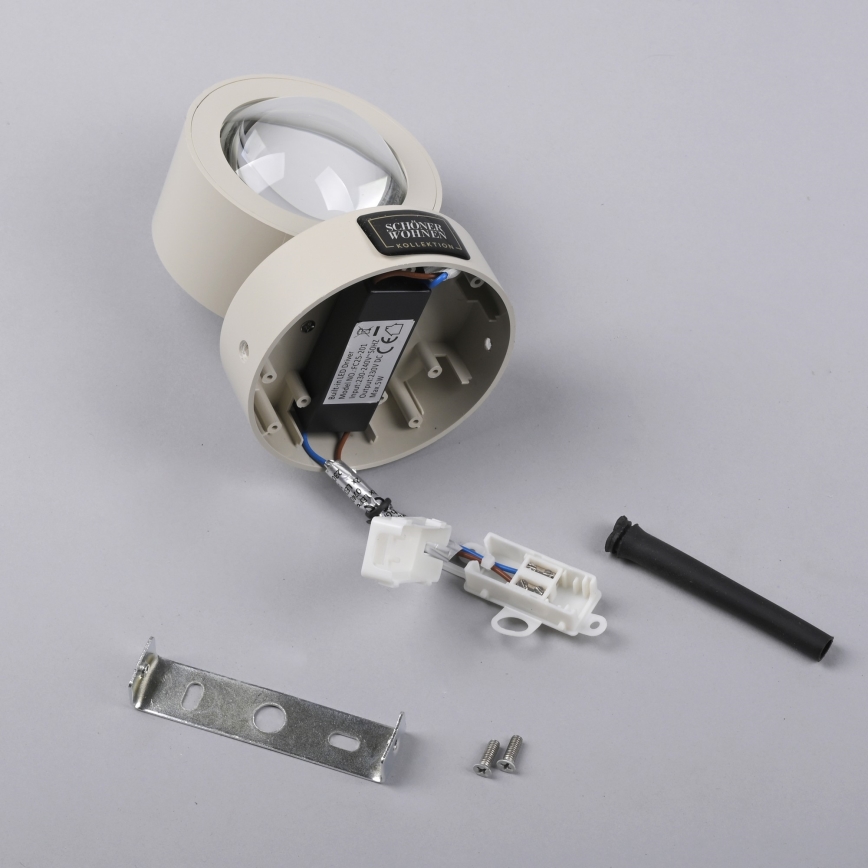 Schöner Wohnen 19331-39 - LED sieninis šviestuvas CHIA 2xLED/2W/230V pilkos spalvos