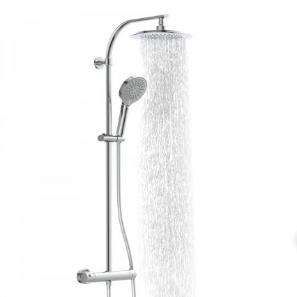 Schütte 60046 - Dušo komplektas su termostatiniu maišytuvu MADURA FRESH, blizgus chromas