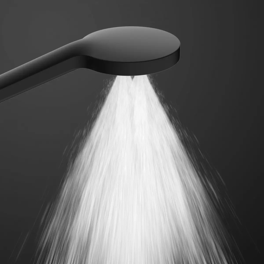 Schütte 60076 - MADURA FRESH juodas dušo komplektas su termostatiniu maišytuvu