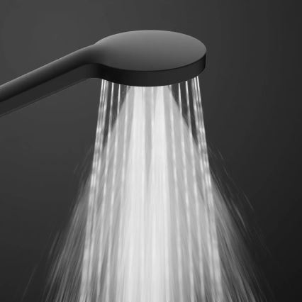 Schütte 60076 - MADURA FRESH juodas dušo komplektas su termostatiniu maišytuvu