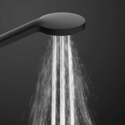 Schütte 60076 - MADURA FRESH juodas dušo komplektas su termostatiniu maišytuvu