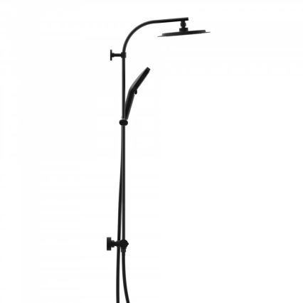 Schütte 60076 - MADURA FRESH juodas dušo komplektas su termostatiniu maišytuvu