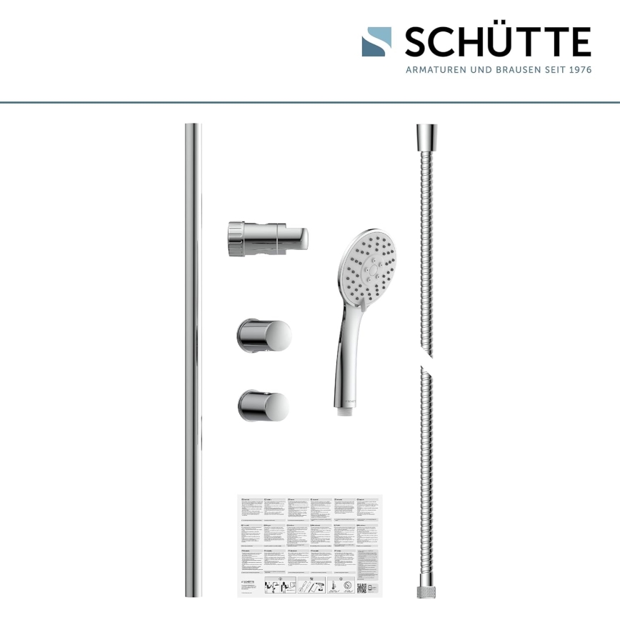 Schütte 64830 - NAPOLI dušo rinkinys, blizgus chromas