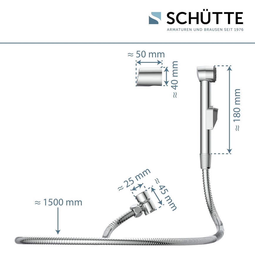 Schütte 78016 - praustuvo purkštuvas, blizgus chromas