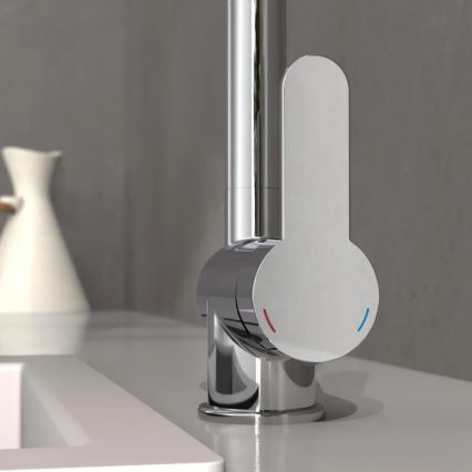 Schütte 79700 - Virtuvinis maišytuvas su ištraukiamu purkštuku LONDON, blizgus chromas