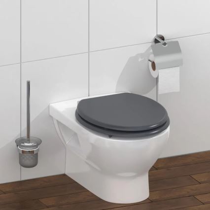 Schütte 80104 - tualeto sėdynė SPIRIT ANTHRAZIT, SoftClose, MDF