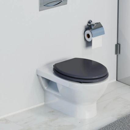 Schütte 80104 - tualeto sėdynė SPIRIT ANTHRAZIT, SoftClose, MDF