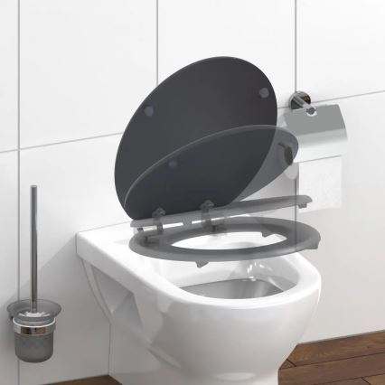 Schütte 80104 - tualeto sėdynė SPIRIT ANTHRAZIT, SoftClose, MDF