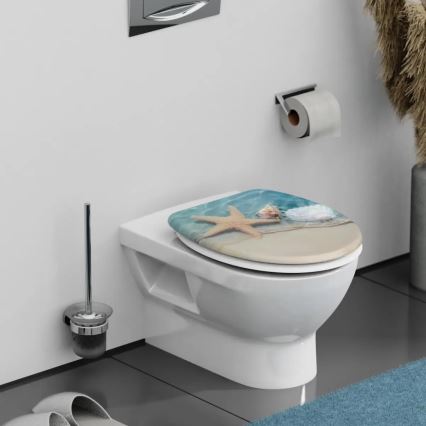 Schütte 82196 - WC dangtis BEACH SoftClose iš duroplasto