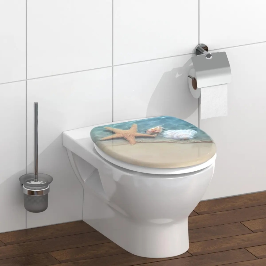 Schütte 82196 - WC dangtis BEACH SoftClose iš duroplasto