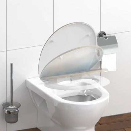Schütte 82196 - WC dangtis BEACH SoftClose iš duroplasto
