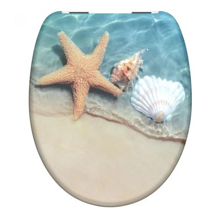 Schütte 82196 - WC dangtis BEACH SoftClose iš duroplasto