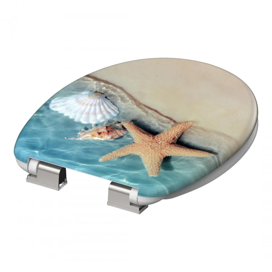 Schütte 82196 - WC dangtis BEACH SoftClose iš duroplasto