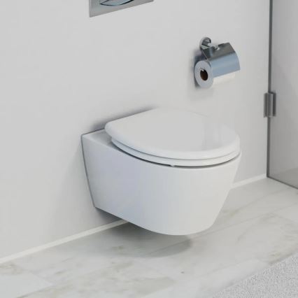 Schütte 82300-A - baltas duroplastinis WC dangtis su SoftClose