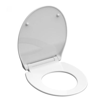Schütte 82700 - Plona balta WC sėdynė SLIM WHITE su SoftClose, pagaminta iš duroplasto