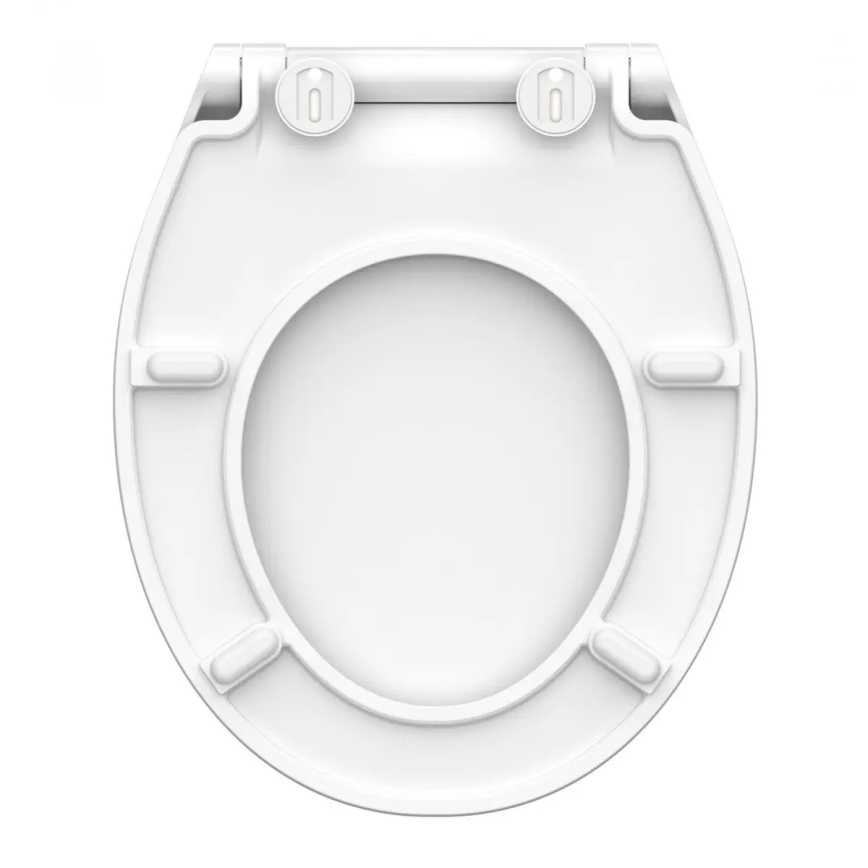 Schütte 82700 - Plona balta WC sėdynė SLIM WHITE su SoftClose, pagaminta iš duroplasto
