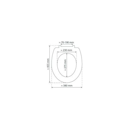 Schütte 82700 - Plona balta WC sėdynė SLIM WHITE su SoftClose, pagaminta iš duroplasto