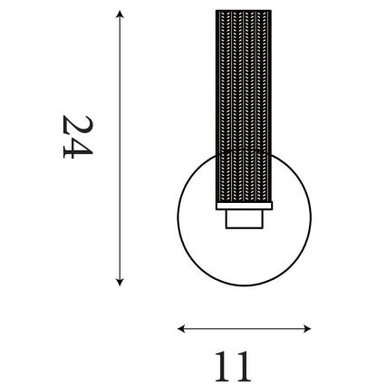 Searchlight - LED reguliuojamo ryškumo vonios sieninis šviestuvas ABERDEEN LED/7W/230V IP44 žalvaris