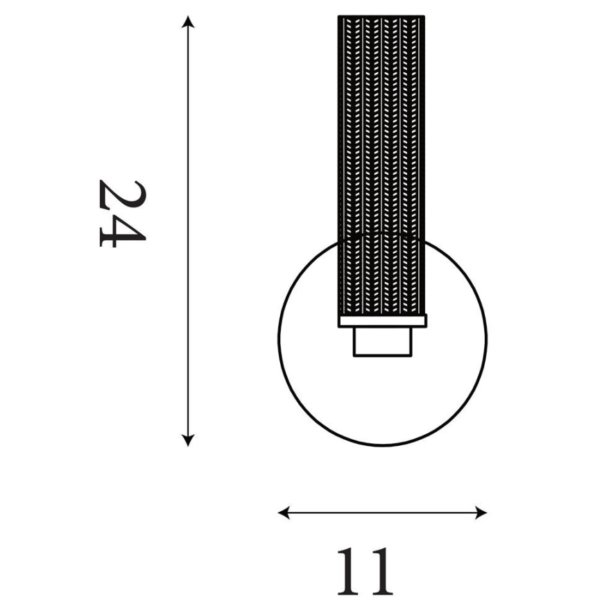 Searchlight - LED reguliuojamo ryškumo vonios sieninis šviestuvas ABERDEEN LED/7W/230V IP44 žalvaris
