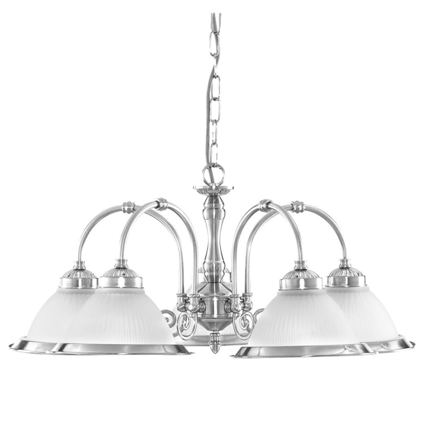 Searchlight - Sietynas, kabinamas ant grandinės AMERICAN DINER 5xE14/60W/230V blizgus chromas