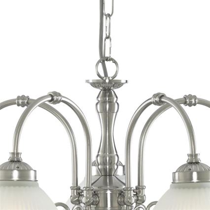 Searchlight - Sietynas, kabinamas ant grandinės AMERICAN DINER 5xE14/60W/230V blizgus chromas