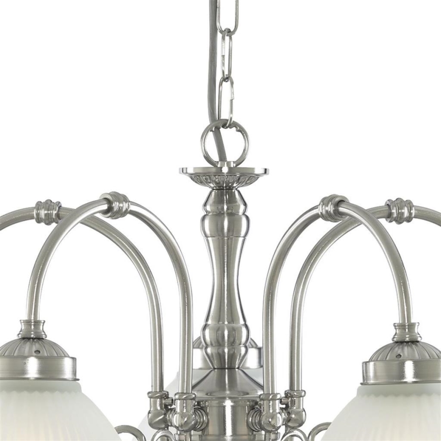 Searchlight - Sietynas, kabinamas ant grandinės AMERICAN DINER 5xE14/60W/230V blizgus chromas