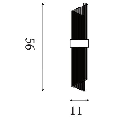 Searchlight - Sieninis šviestuvas LARA 2xE14/60W/230V