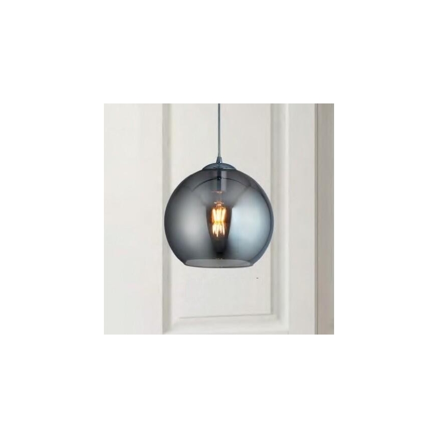 Searchlight - Pakabinamas sietynas BALL 1xE27/60W/230V sidabras