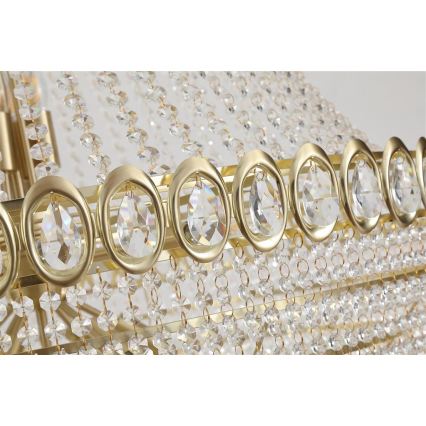 Searchlight - Pakabinama liustra ant grandinės LOUIS PHILLIPE 28xE14/60W/230V